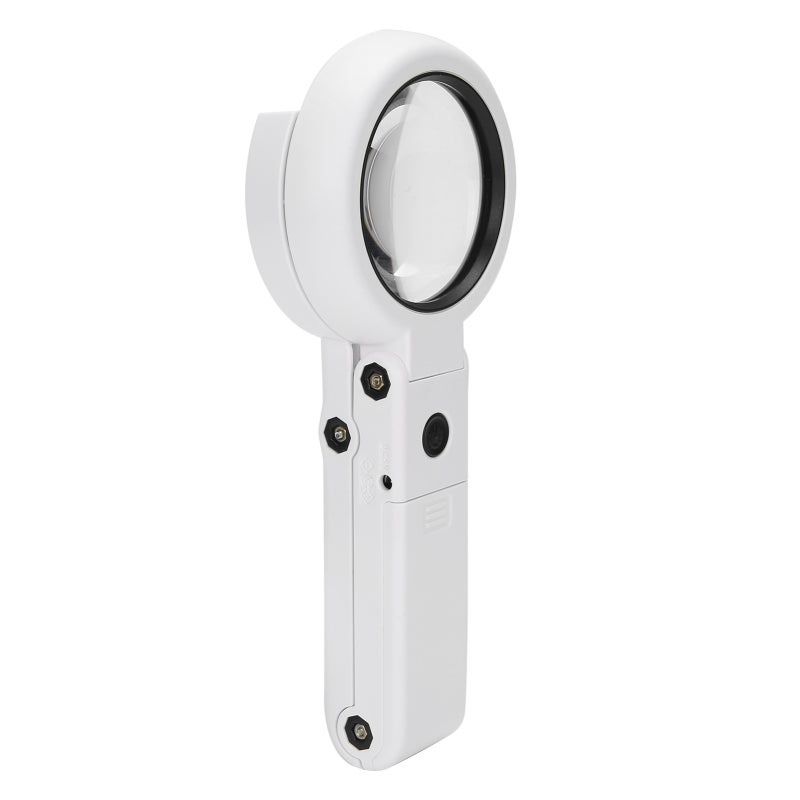 Illuminated Magnifying Glass 8 LED Ring Lights Foldable Hands-Free Stand - Soft Bright Light Reduces Eye Fatigue Portable LED Magnifier for Reading Crafts Coin Stamp Collection Seniors - Image 3