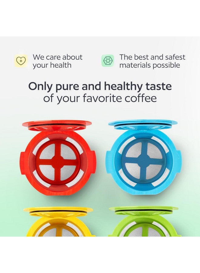 GoodCups 4 Reusable K Cups for Keurig K Supreme, K Supreme Plus, K Slim with Multistream Technology, K-Brew Chill, K-Duo Hot & Iced - 4 Colors Refillable Kcups Coffee Filters for Keurig Coffee Makers - Image 4
