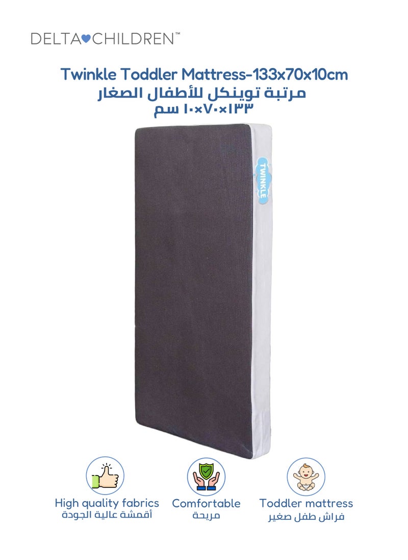 Delta CHILDREN Twinkle Toddler Mattress For Delta Kids Beds - 133 X 70 X 10 CM  - Image 1