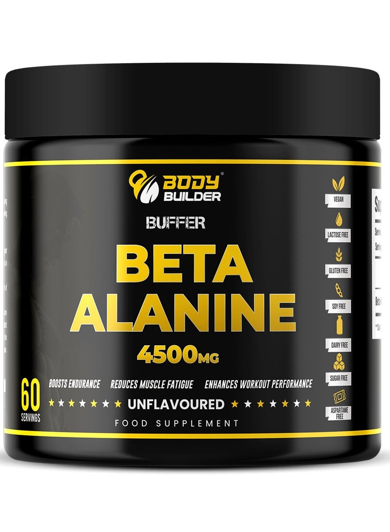 Beta Alanine, Unflavored, 270 gm, Boosts Endurance, Reduces Muscle Fatigue
