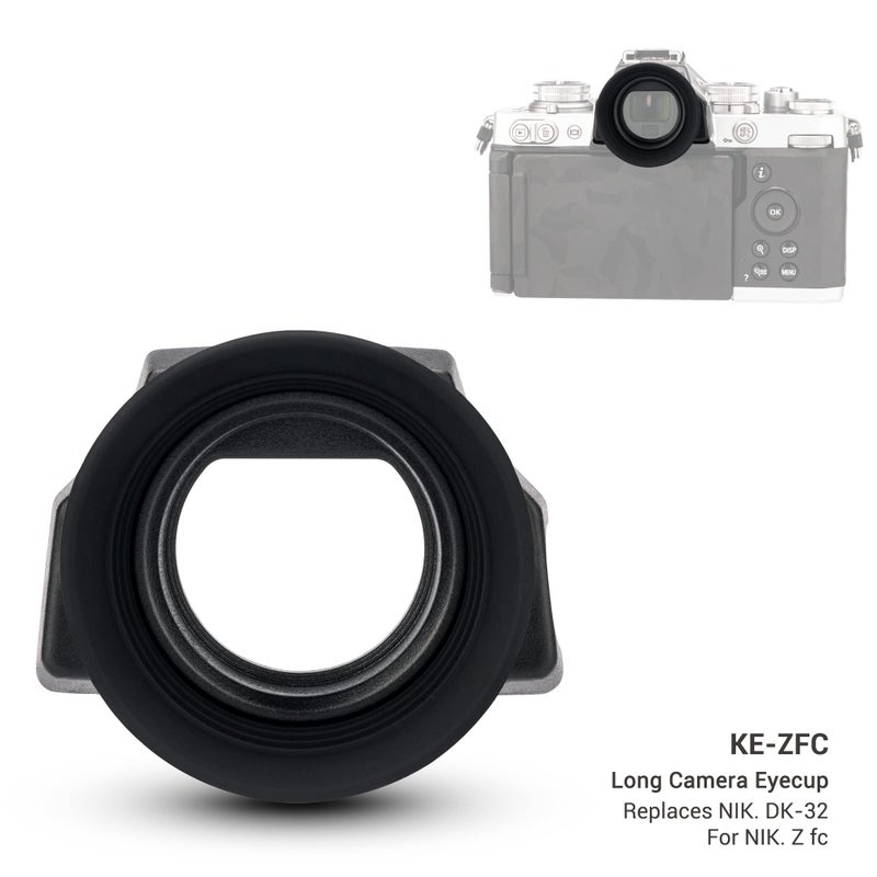 Kiorafoto Soft Silicon Camera Viewfinder Eyecup Eyepiece Eyeshade for Nikon Zfc Z fc Camera Replaces Nikon DK-32 Eye Cup Protector - Image 2