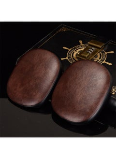 For Apple AirPods Max Headphone Protective Case Litchi Pattern Solid Color Leather Protective Case AirPods Max-Color:Brown