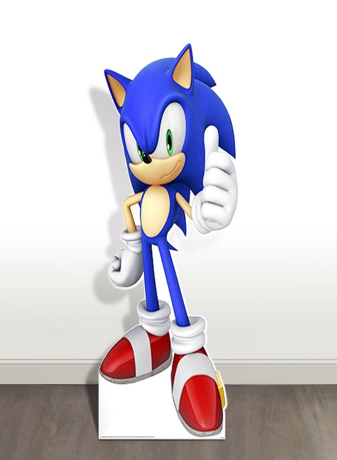 Sonic The Hedgehog Party Supplies - 60" Life-Size Cardboard Cutout - Perfect for Kids Birthday, Photo Booth & Game Room Decor! (Sonic)