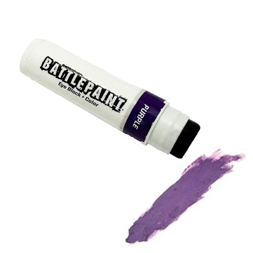EyeBlack BattlePaint – Bright Colored Under Eye Black Grease for Pro Athletes and Super Fans – 1 Stick - Purple, 0.16 Ounce (Pack of 1) - Image 1
