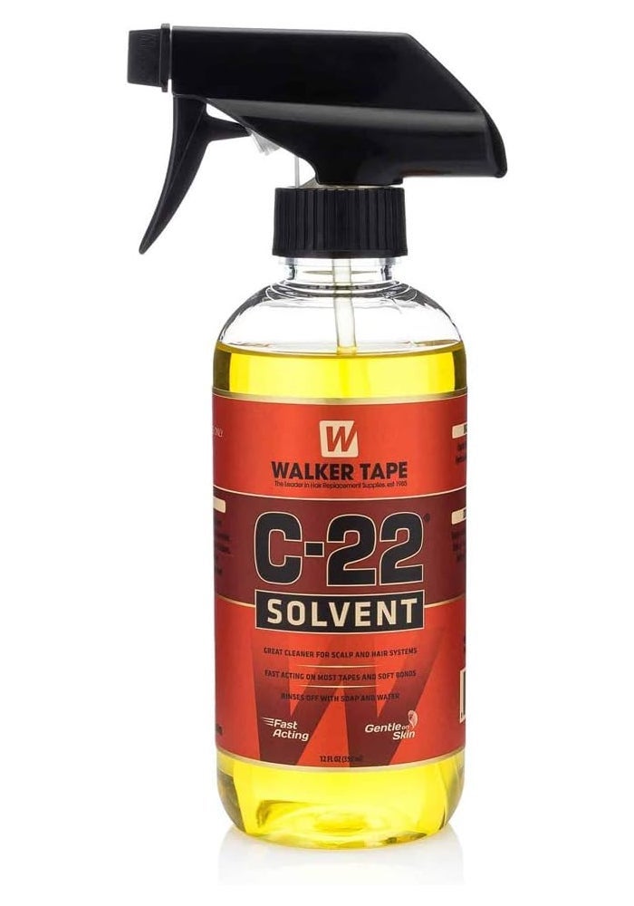 Walker Tape C-22 Solvent - 12 fl. oz Hair System Cleaner - Image 1