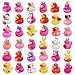 Cherislpy 36 Pcs Valentines Rubber DucksBath Showers AccessoriesMini 216 Duckies Bath Toys for Kids Girls Boys Valentines Day Party Favors Gift Exchange Valentines - Image 2