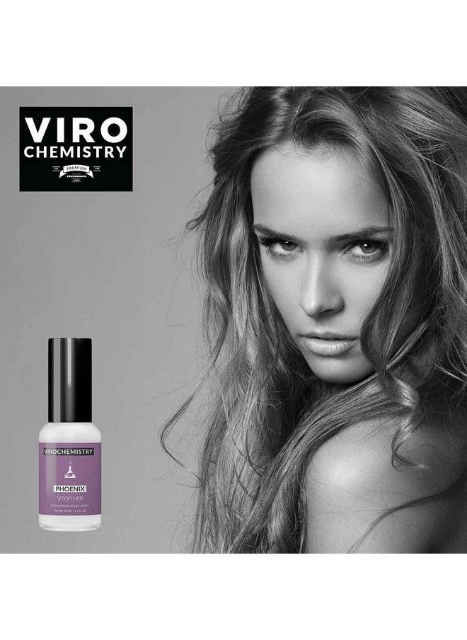 VIROCHEMISTRY - Pheromones For Women (Phoenix) Body Spray Elegant Ultra Strength Organic Human Pheromones Fragrance Body Spray 50Ml [Human Grade Pheromones To Attract Men] - Image 1