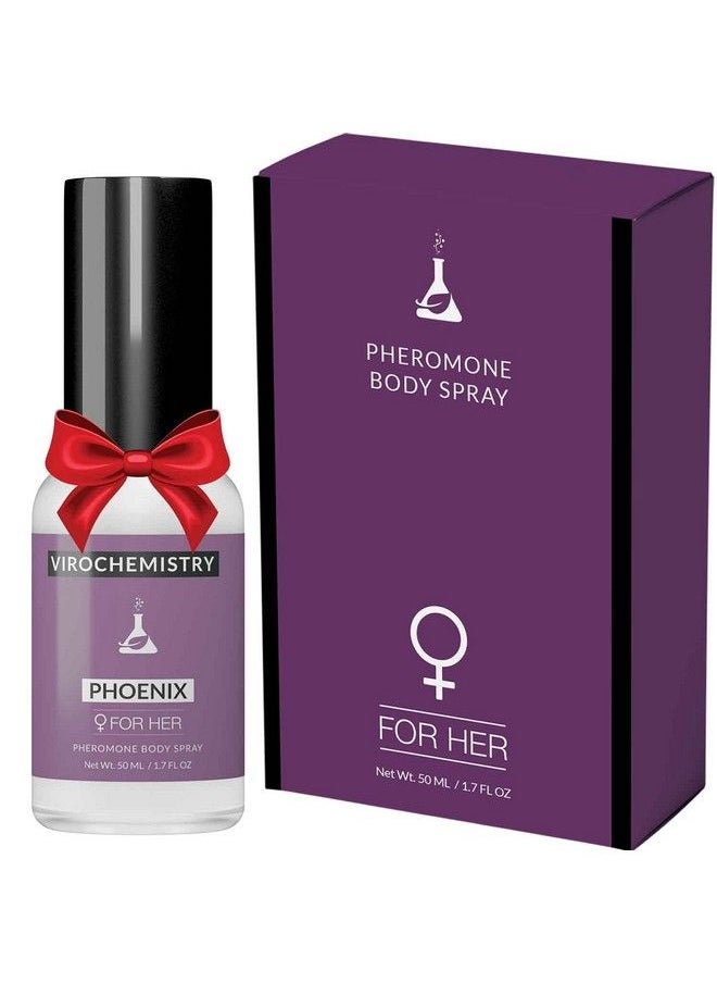 VIROCHEMISTRY - Pheromones For Women (Phoenix) Body Spray Elegant Ultra Strength Organic Human Pheromones Fragrance Body Spray 50Ml [Human Grade Pheromones To Attract Men] - Image 1