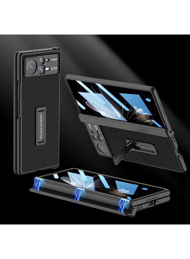 general The case is compatible with Xiaomi Mix Fold 2 with magnetic hinge protection, built-in screen protector and stand, PU leather phone case for Xiaomi Mix Fold 2 - Image 1