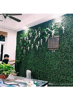 PremiumWallArts PremiumWallArts Artificial Wall Grass for Home Decoration 4 Pcs I Grass Mat for Wall I Vertical Garden Artificial Wall Plants Dark Green 60cm X 40cm X 3cm Pack of 4 