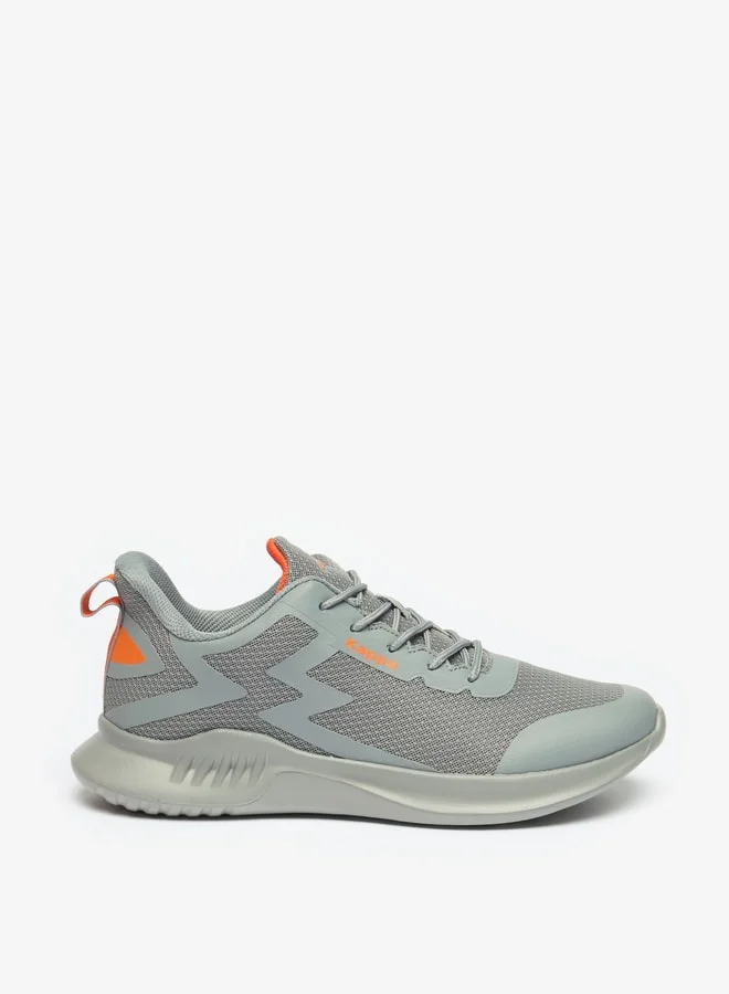 Kappa Men's Textured Lace-Up Sports Shoes with Cushioning