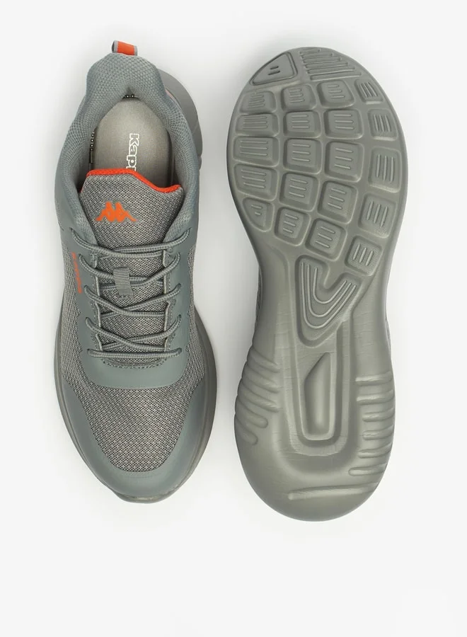 Kappa Men's Textured Lace-Up Sports Shoes with Cushioning