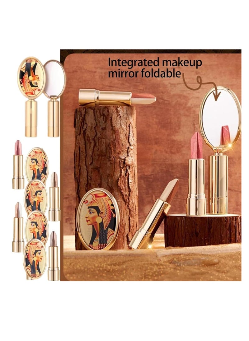 SYOSI - Luxurious Double-Color Eyeshadow Stick (4pcs) - Easy-to-Use Dual-Tone Stick with Mirror for Effortless Glamour - Image 1