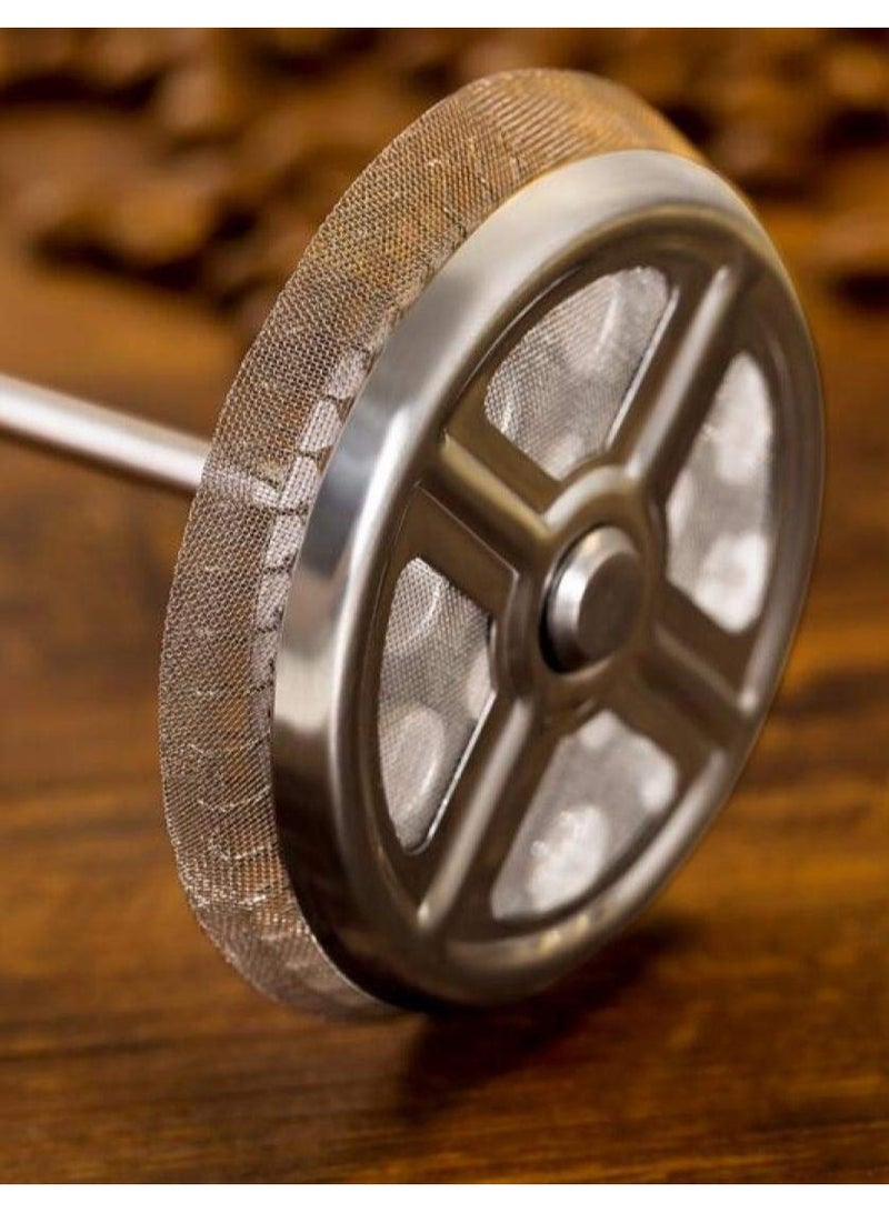 Manual coffee bean grinder Silver Label French press set (two pieces) - Image 4