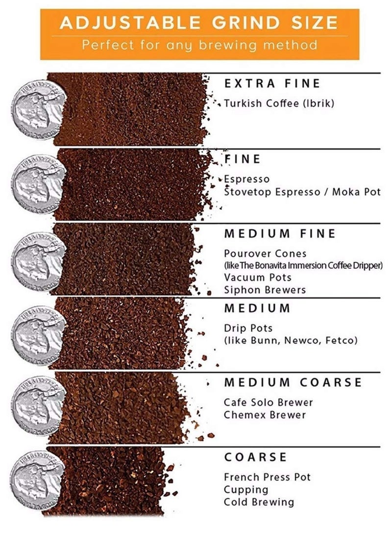 Manual coffee bean grinder Silver Label French press set (two pieces) - Image 5