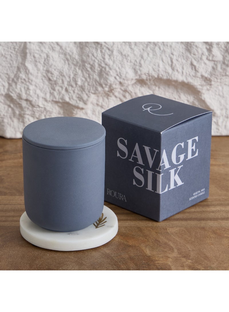 Home Box Roura Savage Silk Ceramic Glass Candle 250 g  - Image 4
