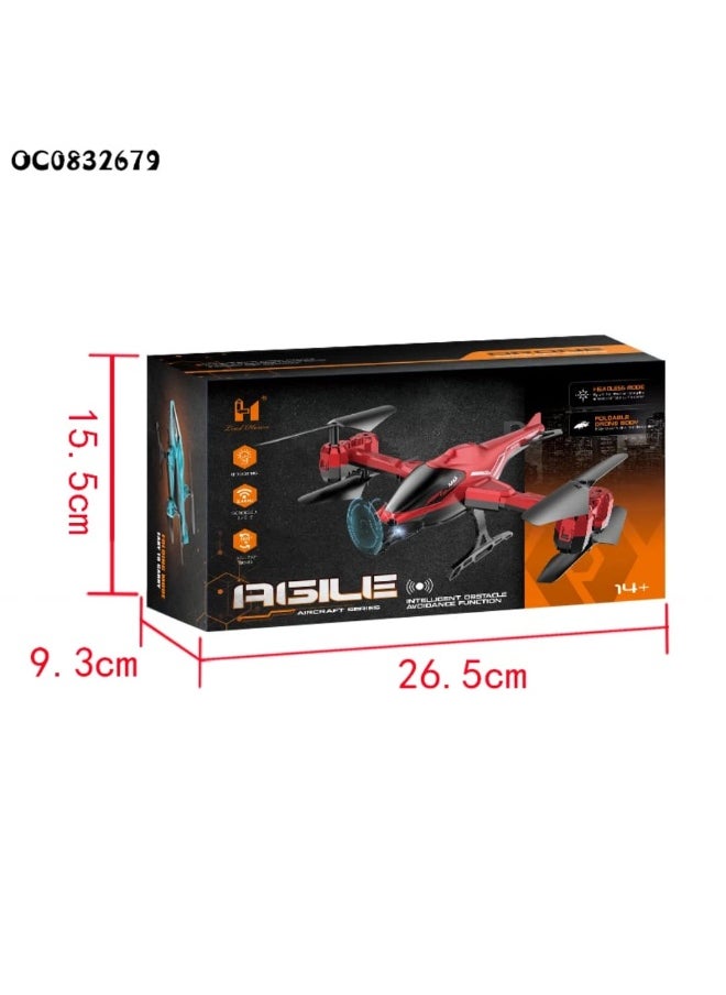 4-Propeller Smart Drone with Obstacle Avoidance Function - AGILE Model for Kids 14+  - Image 2