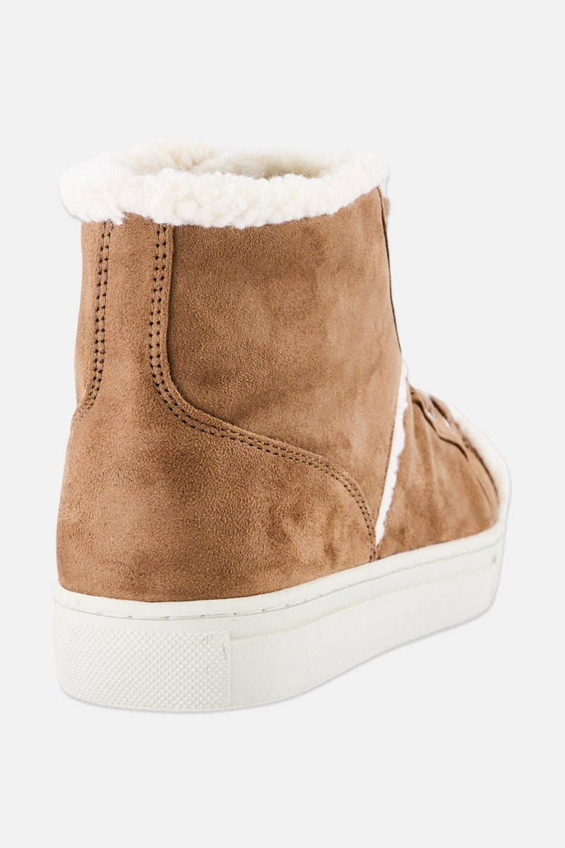 NINE WEST Women Medium Mellie2 Lace Up Casual Shoes, Brown - Image 3