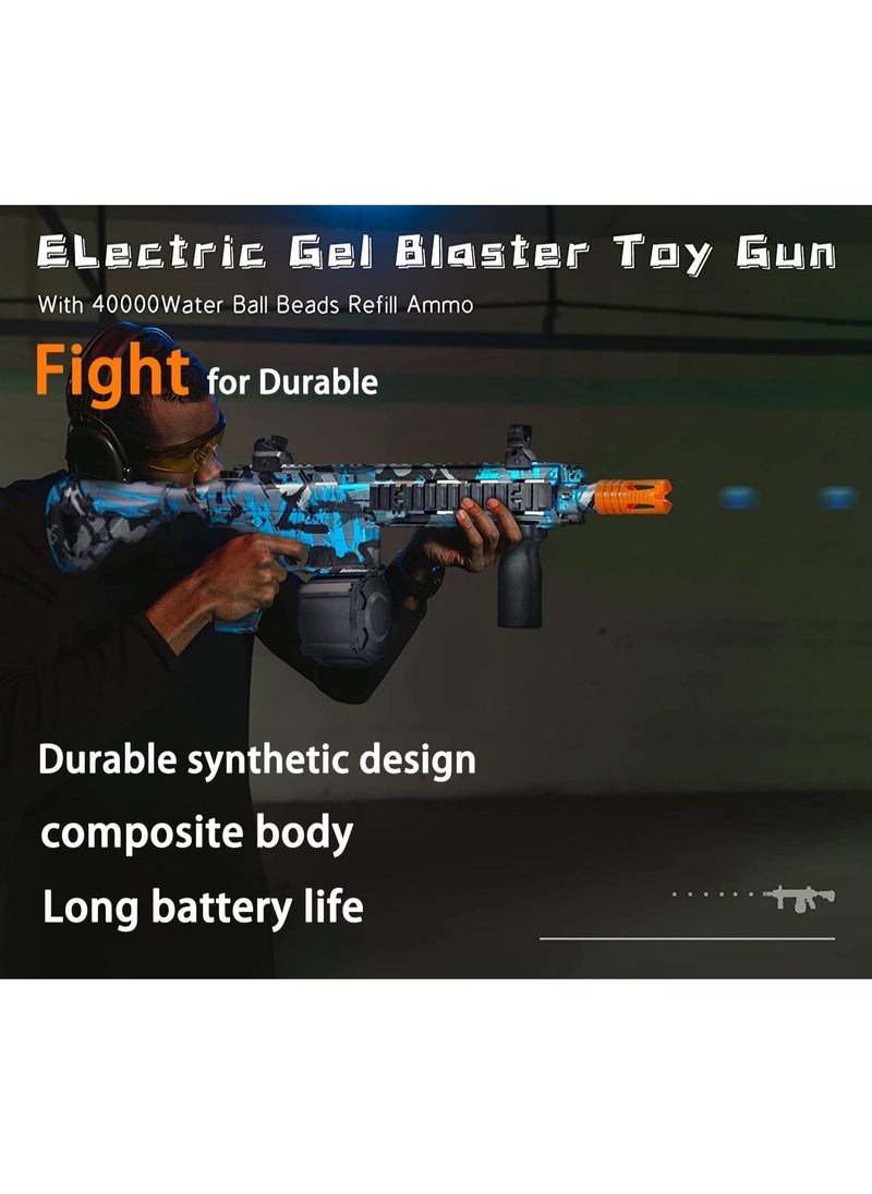 LEDIN - Electric Gel Ball Blaster M416 High Speed Automatic Splatter Ball Blaster with 40000+ Water Beads and Goggles Rechargeable Splatter Ball Toys for Outdoor Activities Shooting Game Party Favors - Image 1