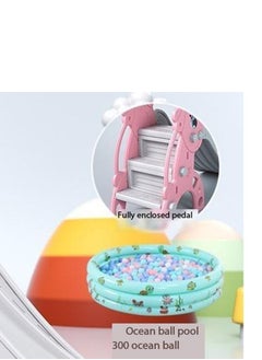 LIMOS Kids Plastic Play Slide With 300 Ocean Balls Pool and Basketball Hoop  - Image 2
