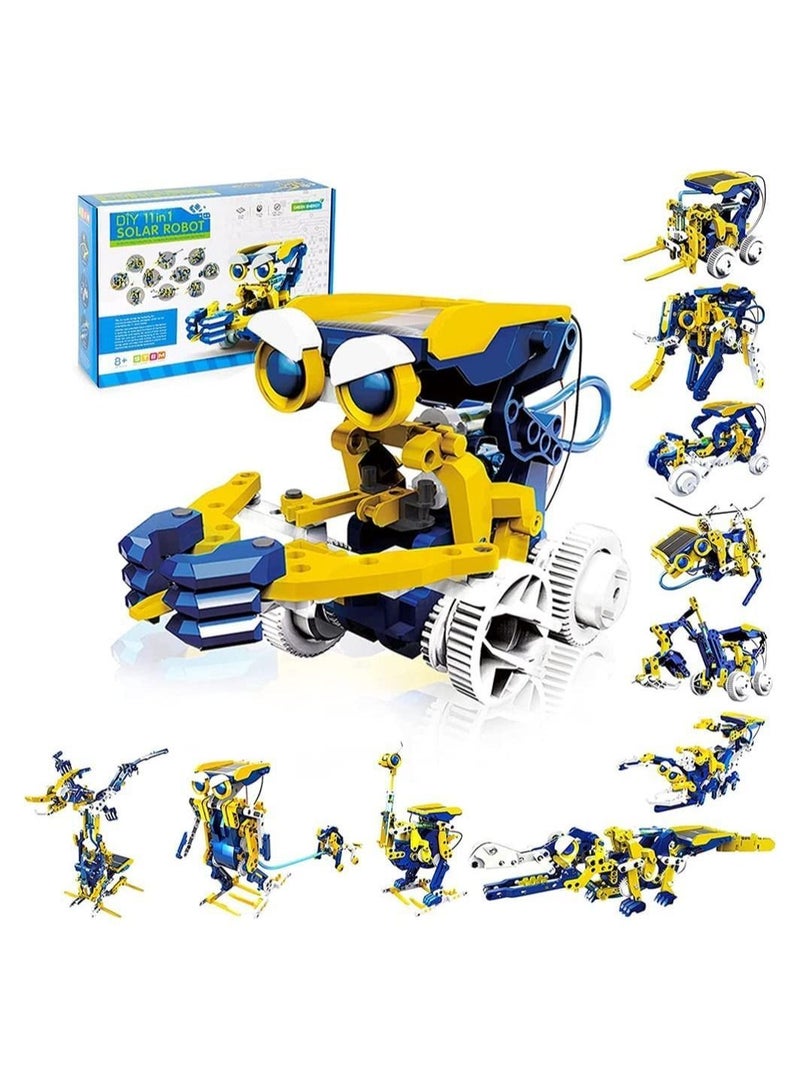 Robot Toy, STEM Solar Project Toys, 11-in-1 Kit, 231 Pieces and Cell Powered 2 in 1, Educational DIY Assembly Kit for Kids Aged 8+ - Image 3