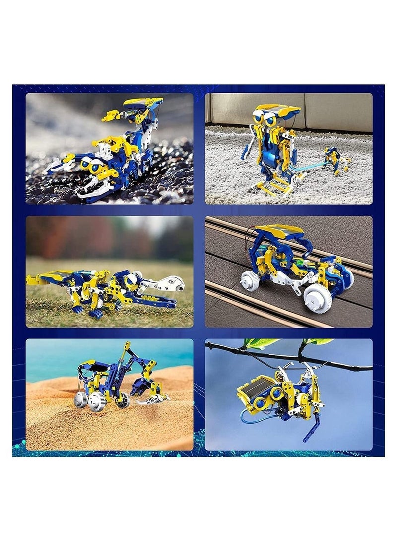 Robot Toy, STEM Solar Project Toys, 11-in-1 Kit, 231 Pieces and Cell Powered 2 in 1, Educational DIY Assembly Kit for Kids Aged 8+ - Image 1
