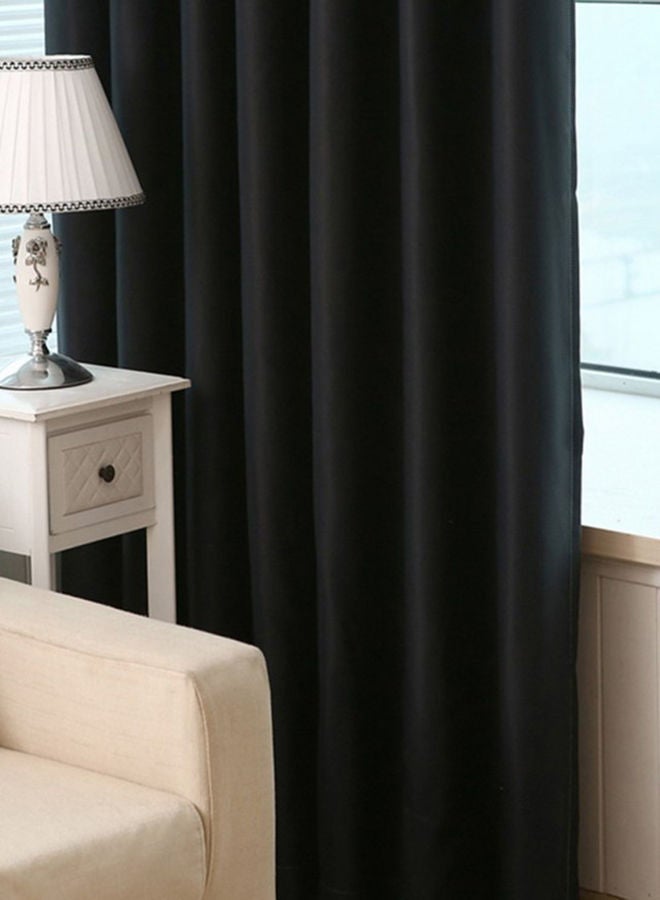 نيبمينينت ستارة قماشية سميكة وسادة للتعتيم بتصميم أوروبي أسود 100 x 250سنتيمتر - Image 3