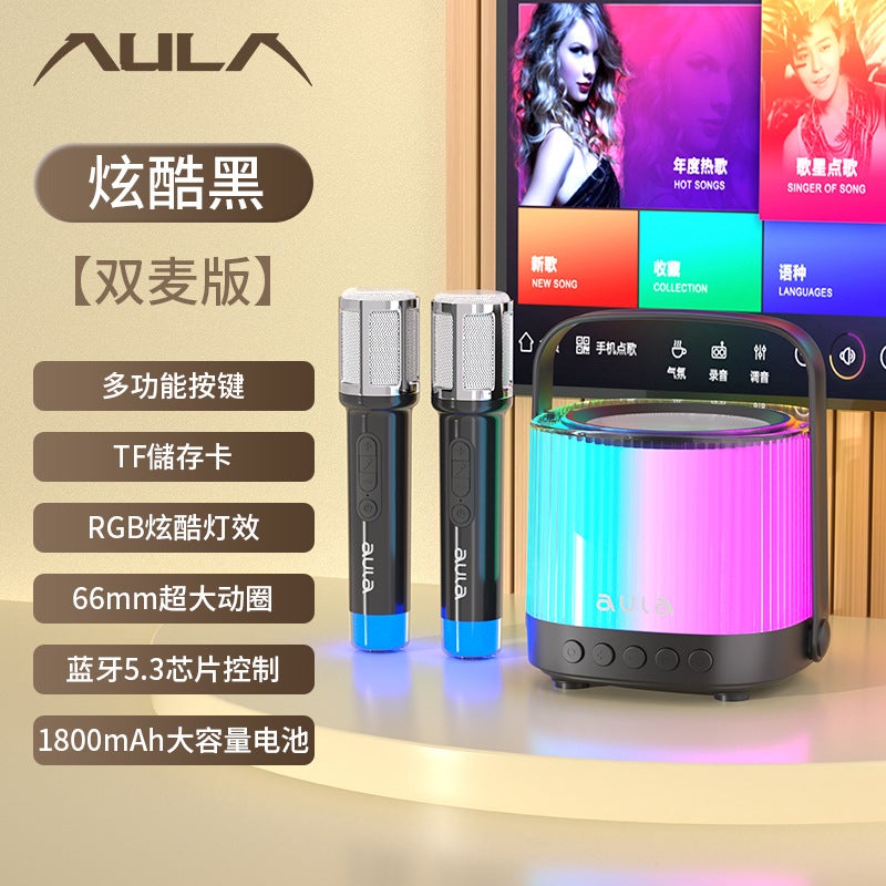 Tarantula K11 Bluetooth Speaker Wireless Audio Microphone Microphone Outdoor Karaoke Singing Small Family Ktv Portable - Image 1