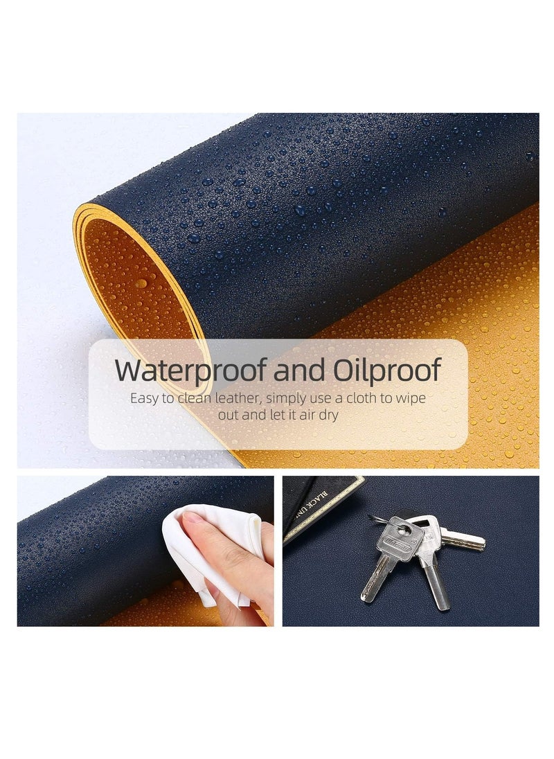 COOL BABY Multifunctional desk pad ultra-thin waterproof PU leather mouse pad office/home dual-use desk writing pad (90*45cm,Yellow + Blue) - pzsku/Z9A63E34BDE986E49D50FZ/45/_/1716460500/a4bc328b-0fd8-49b4-b28c-0cd04efcd351