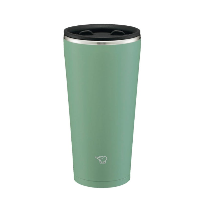Zojirushi SXFA45GZ Stainless Steel Tumbler with Lid Rotary Open and Close Lid Heat Retention Office Work Home Time 159 fl oz 450 ml Ash Green - Image 2