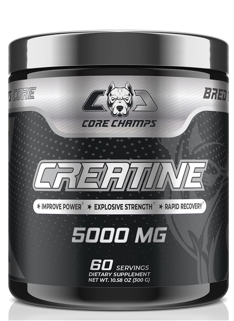 CORE CHAMPS Core Champs Creatine 5000mg 300g Unflavored 60 Servings  - Image 1
