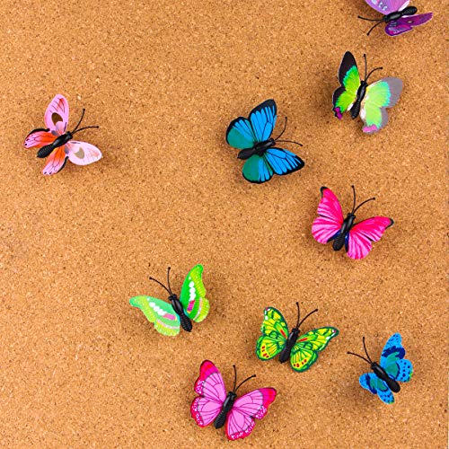 Yalis Decorative Thumb Tacks 12 Pcs Colorful Cute Pushpins for Feature Wall, Whiteboard, Corkboard, Photo Wall (Butterfly) - Image 4