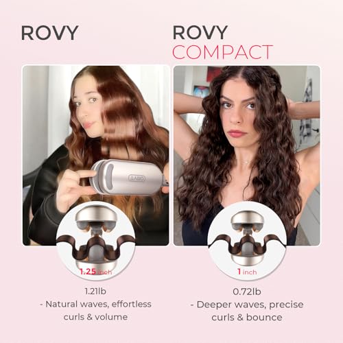 TYMO Curling Iron Hair Crimper Waver - TYMO ROVY Beach Waves Curling Wand, Ionic Deep Waver Hair Curler Tool with Ceramic 3 Barrel for Women, Dual Voltage, Anti-Scald, Easy to Use, Elegant Gold, 1 Inch - Image 3