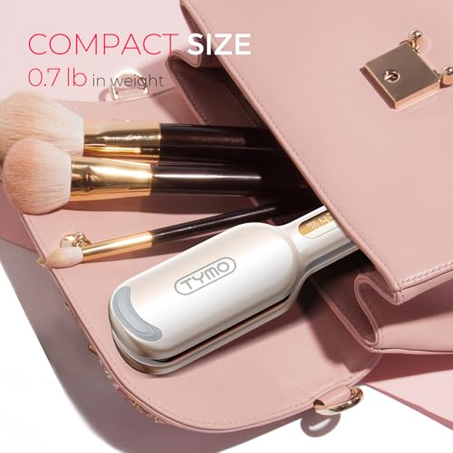 TYMO Curling Iron Hair Crimper Waver - TYMO ROVY Beach Waves Curling Wand, Ionic Deep Waver Hair Curler Tool with Ceramic 3 Barrel for Women, Dual Voltage, Anti-Scald, Easy to Use, Elegant Gold, 1 Inch - Image 4