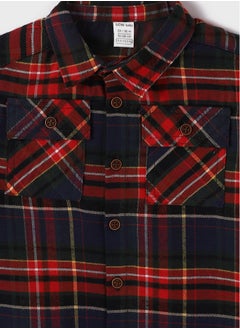 LC WAIKIKI Long Sleeve Plaid Patterned Baby Boy Shirt  - Image 3