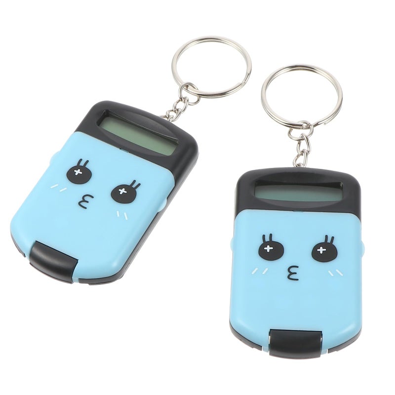 2 Pack Mini Calculators Portable Pocket Size Plastic for Students Office School - Image 2