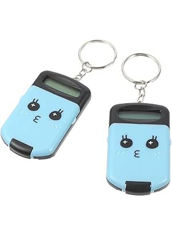 2 Pack Mini Calculators Portable Pocket Size Plastic for Students Office School - Image 1