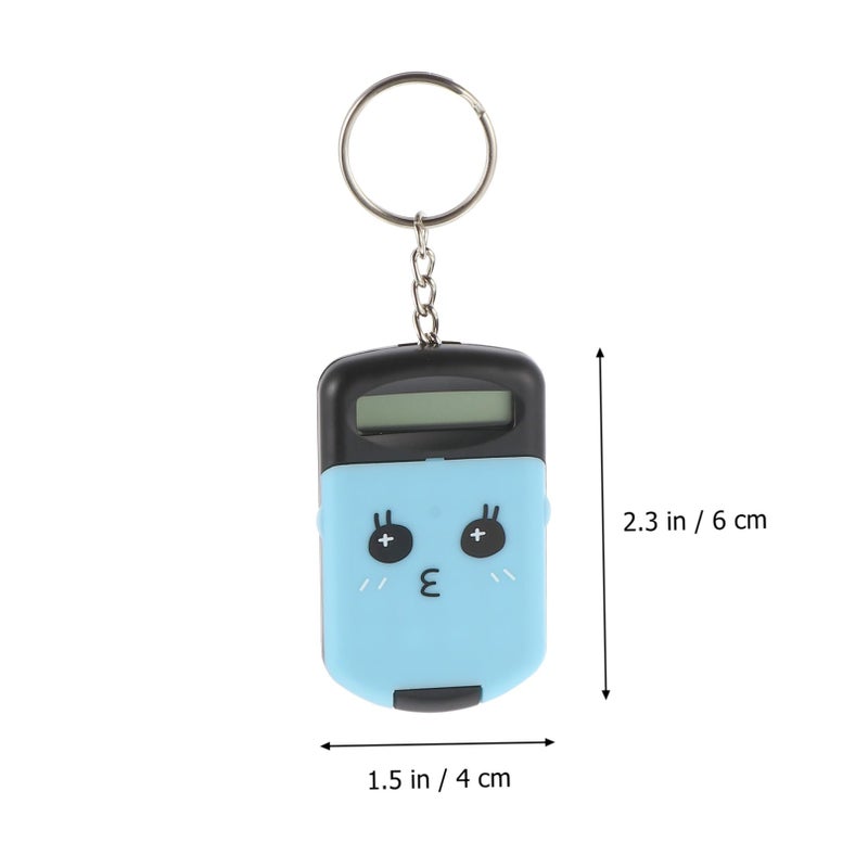 2 Pack Mini Calculators Portable Pocket Size Plastic for Students Office School - Image 3