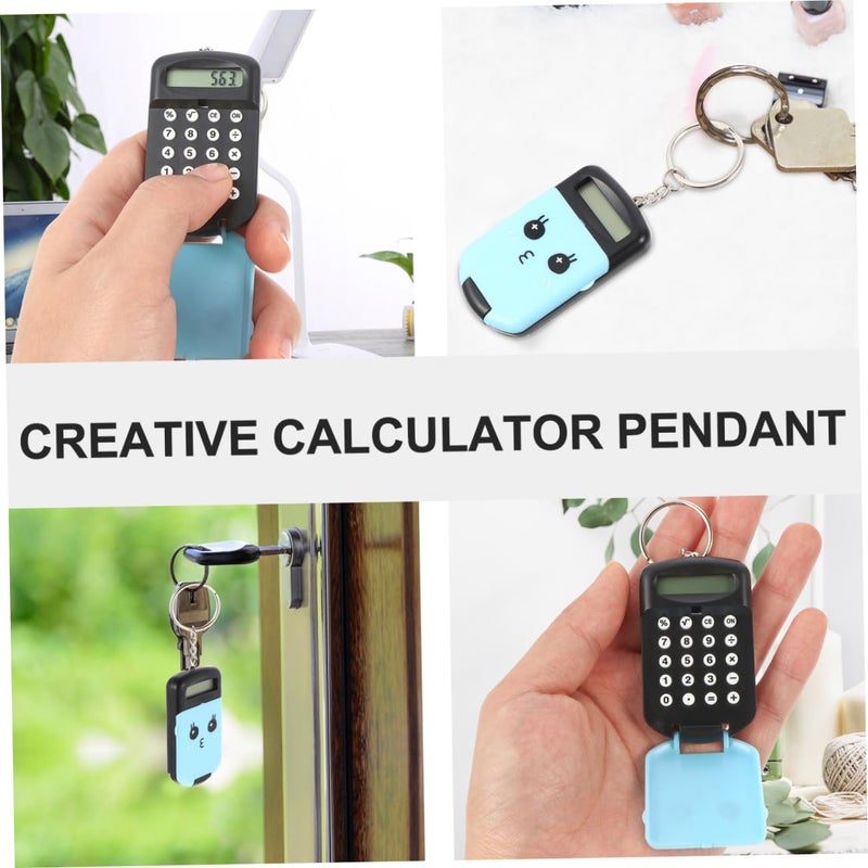 2 Pack Mini Calculators Portable Pocket Size Plastic for Students Office School - Image 5