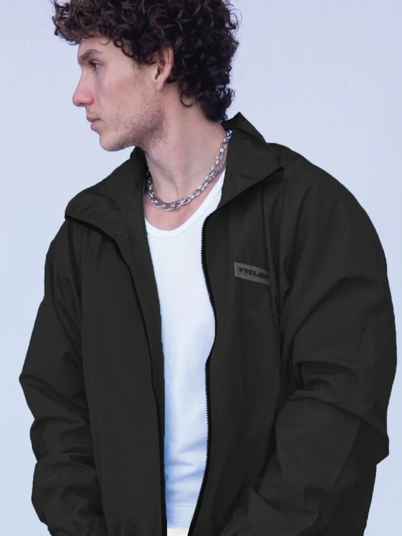 Vatkalimon Women's Men's Black Colored Bomber Jacket
