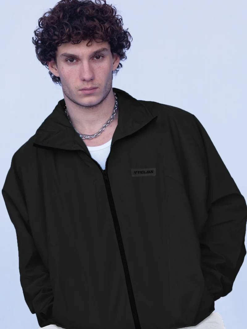 Vatkalimon Women's Men's Black Colored Bomber Jacket