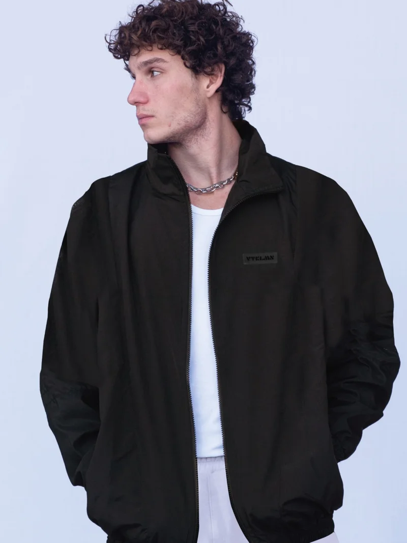 Vatkalimon Women's Men's Black Colored Bomber Jacket