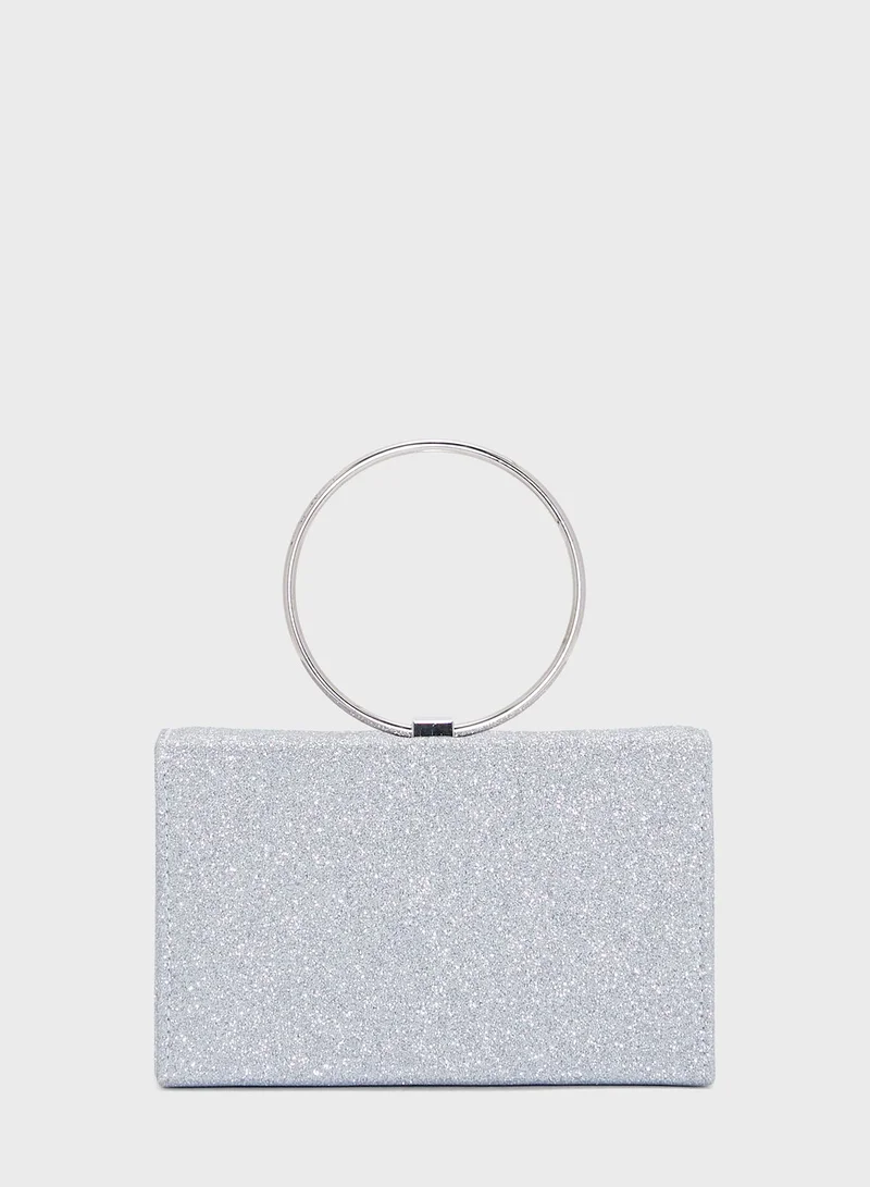 Khizana Diamante Fringe Box Bag