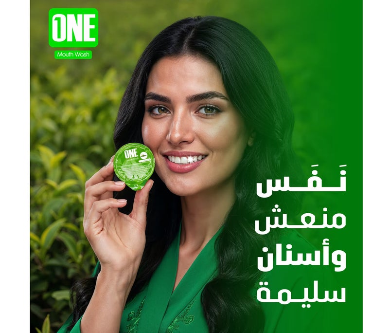 One Advanced Mouthwash Capsules, 20 capsules with green tea flavor, each capsule 15ml - Image 3