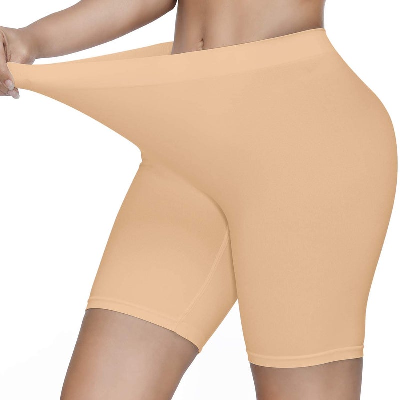 SIMIYA Slip Shorts for Women, Smooth Seamless Slip Shorts for Under Dresses, Stretch Workout Yoga Biker Shorts - Image 2