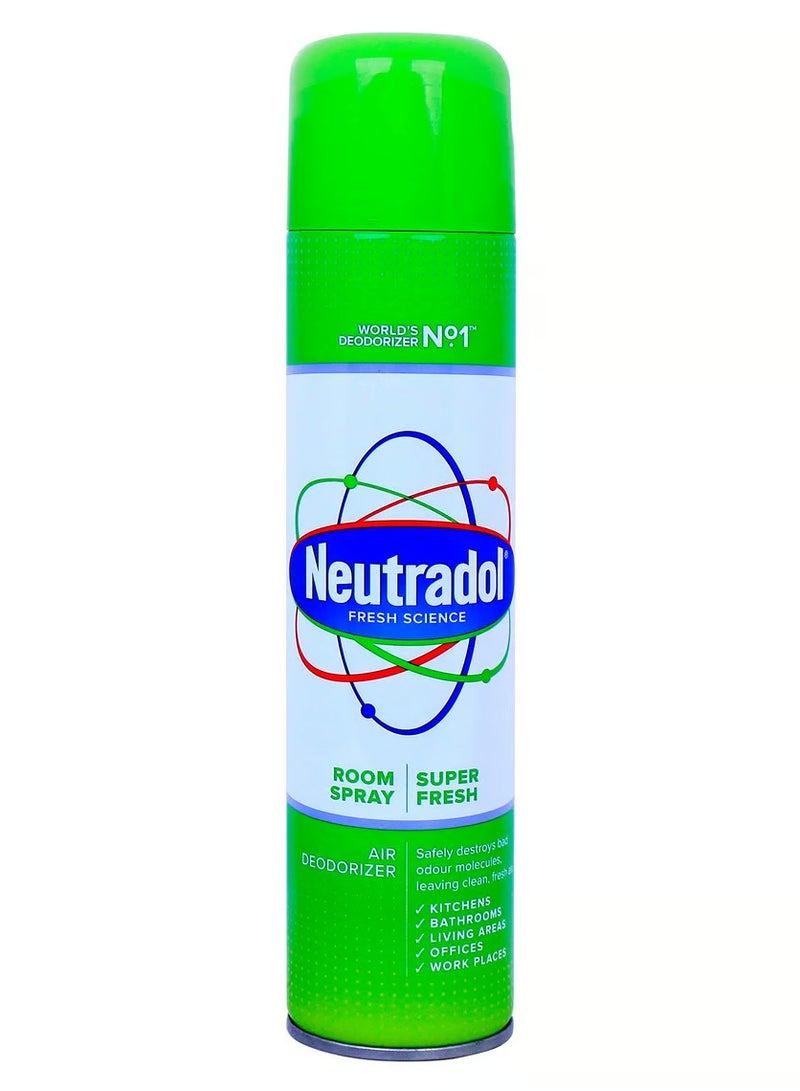 Neutradol Room Spray Air Deodorizer Super Fresh 300ml