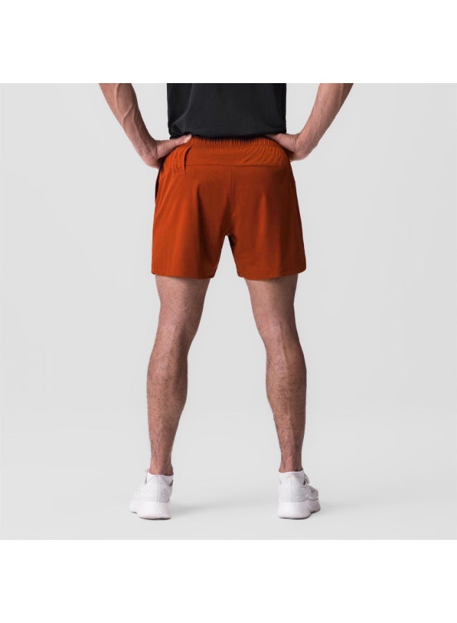 Men's Fitness Shorts Summer Woven Gym Sports Shorts Solid color Training Running Casual Quick-Drying Jogger Workout Short Pants - Image 4