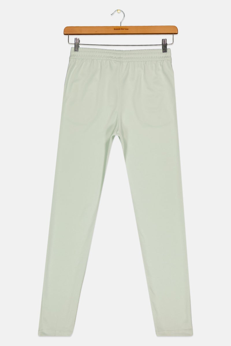 Adidas Kids Boy Brand Logo Training Track Pants, Mint Green - Image 2