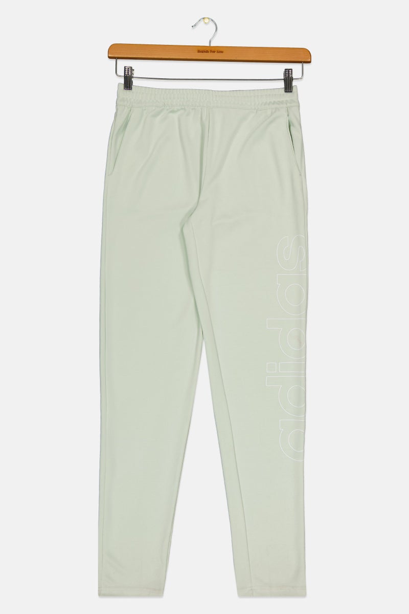 Adidas Kids Boy Brand Logo Training Track Pants, Mint Green - Image 1
