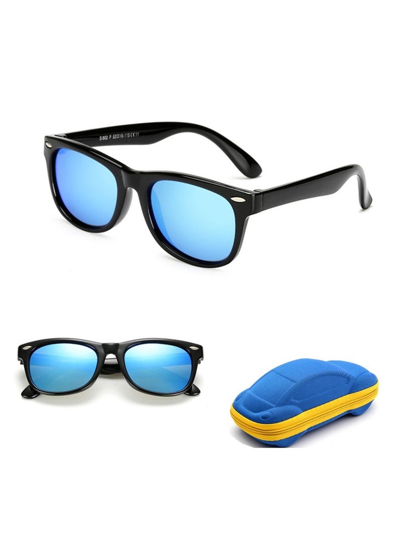 نظارات شمسية للأطفال مستقطبة من المطاط بظلال مرنة للبنات والأولاد من سن 3-9 سنوات - Image 2